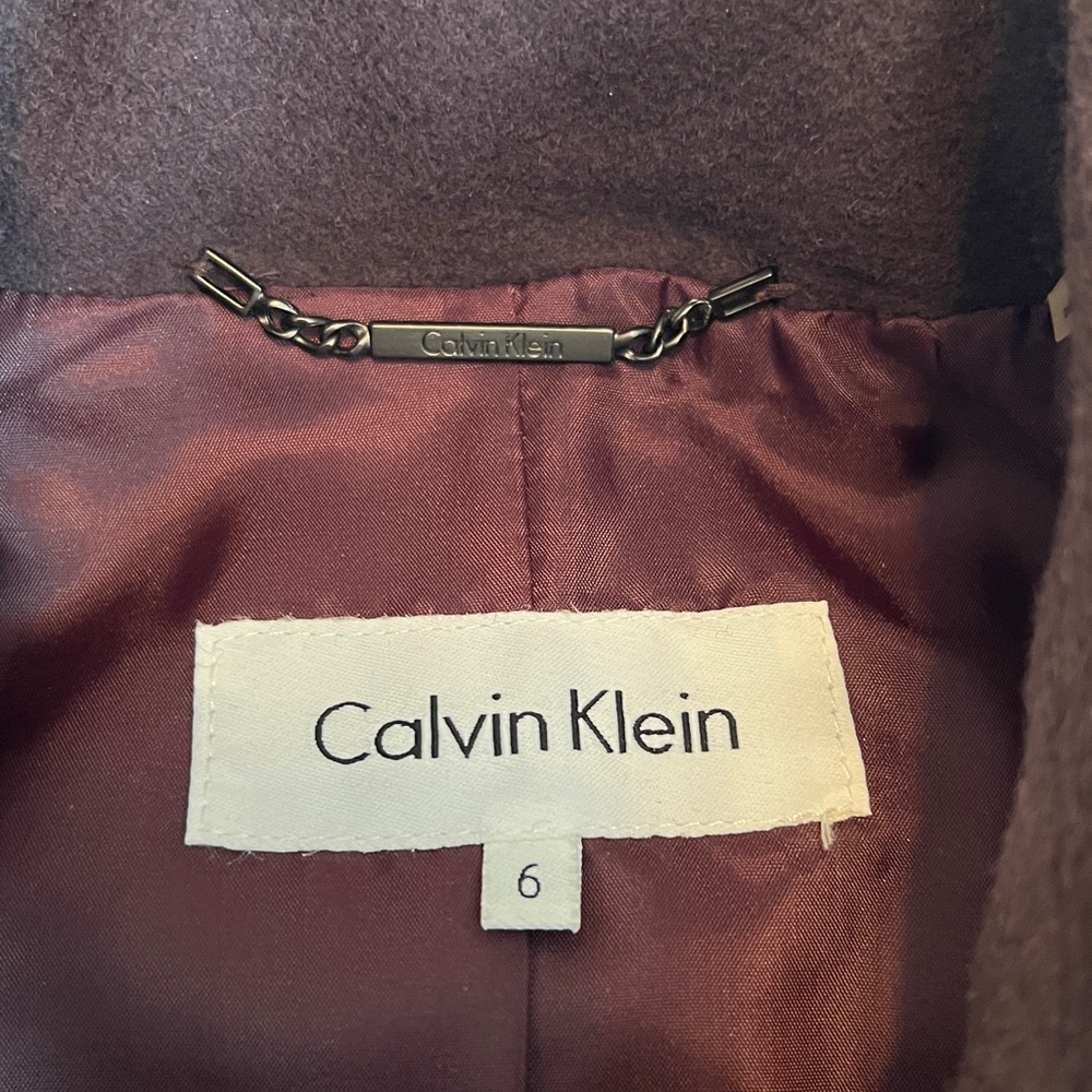 Calvin Klein Wool - Cashmere Blend Coat - Picture 16 of 16